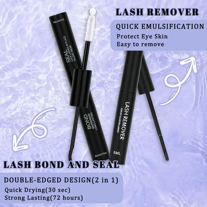 Anbanglin DIY Cluster Lashes 280Pcs Voluminous D-Curl Invisible Band Waterproof Long-Lasting Easy Application Eyelashes Extensins for Flawlesso Makeup Thick Volume Diy